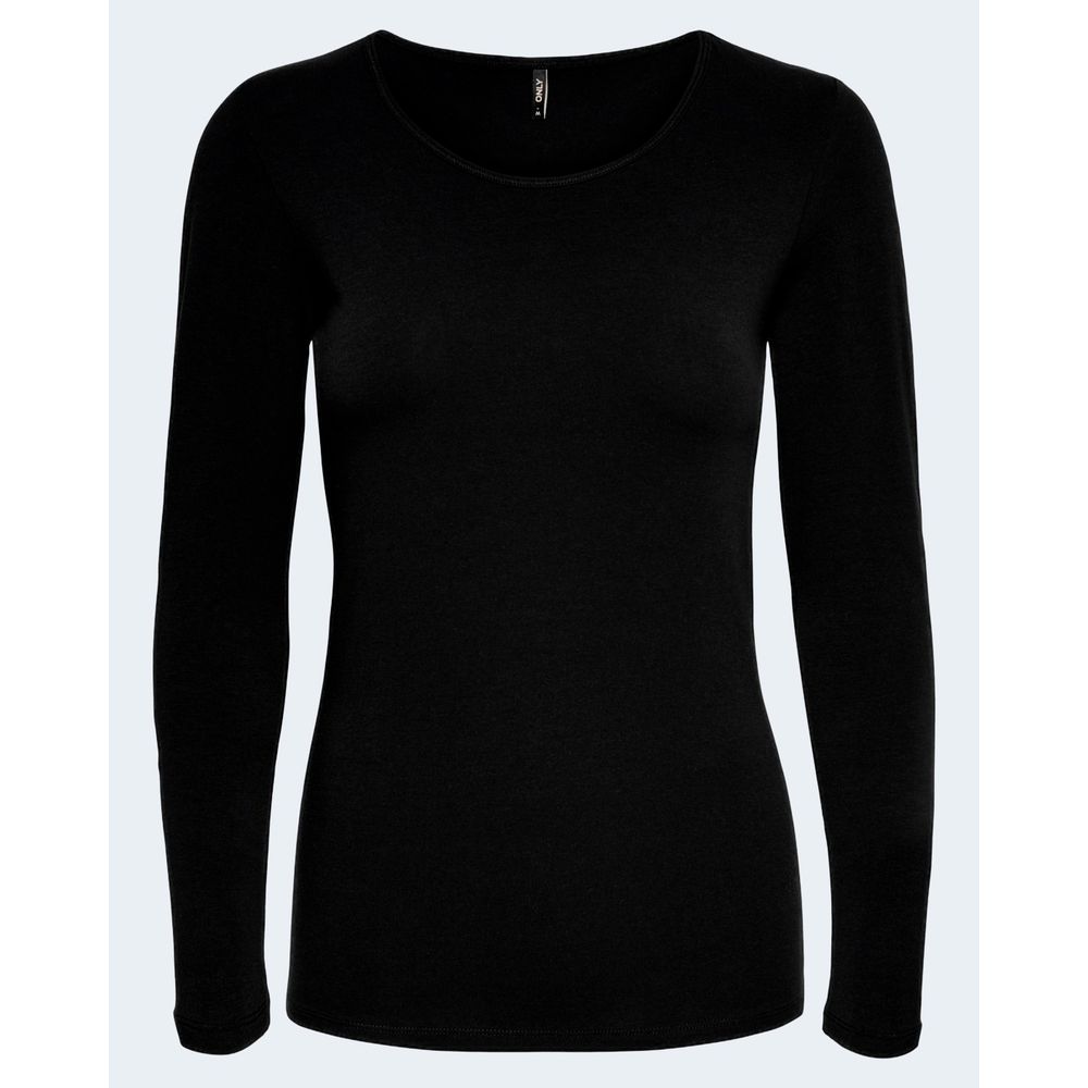 T-shirt à manches longues Only Black en coton