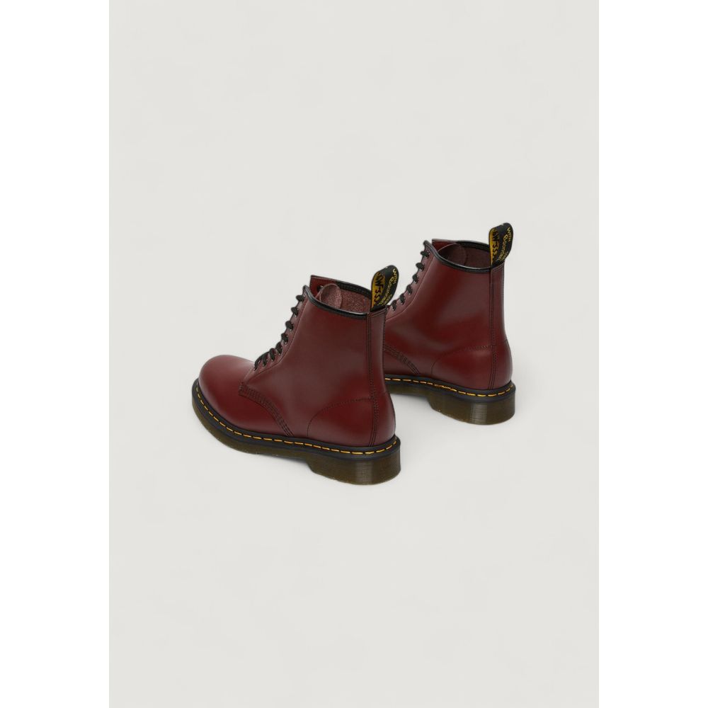 Bottes lacées Dr. Martens en cuir bordeaux