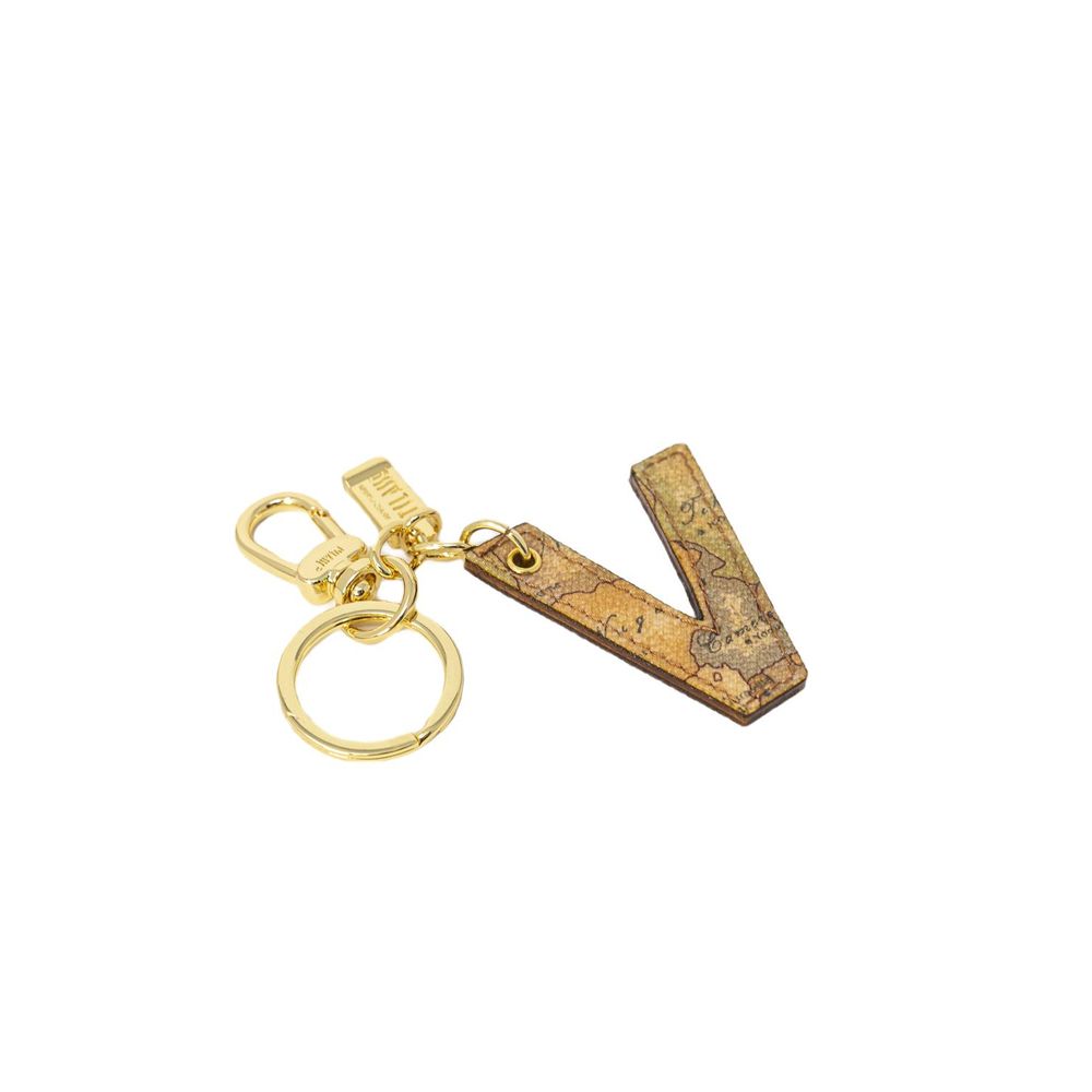 Porte-clés en cuir beige Alviero Martini Prima Classe