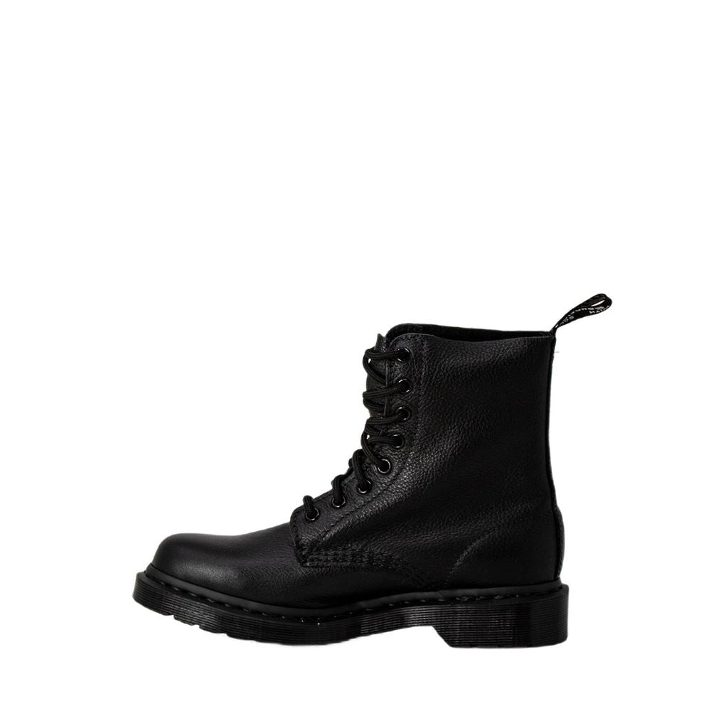 Bottes lacées en cuir noir Dr. Martens