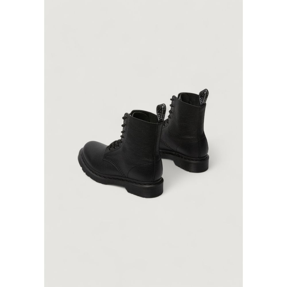 Bottes lacées en cuir noir Dr. Martens