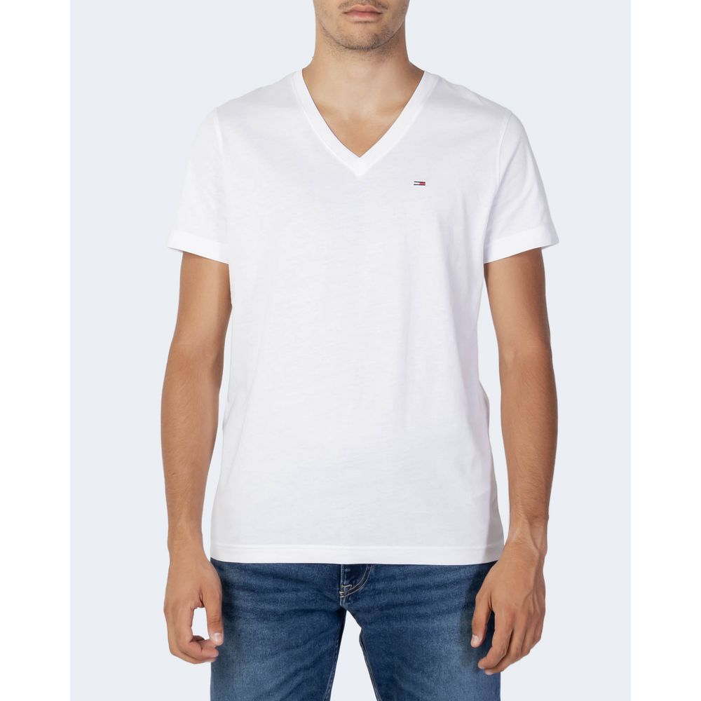 Tommy Hilfiger Jeans White T-Shirt for Men detail view