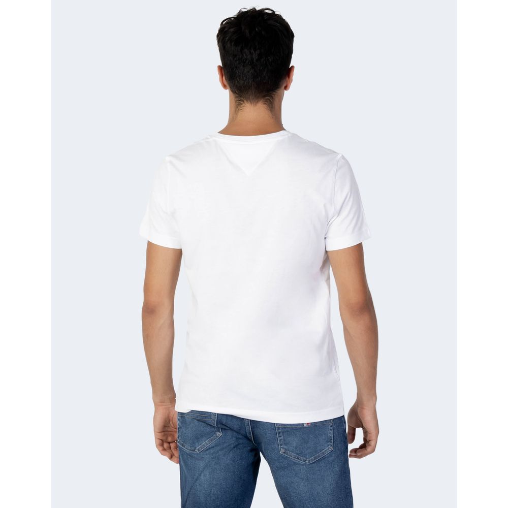 Tommy Hilfiger Jeans White T-Shirt for Men side view