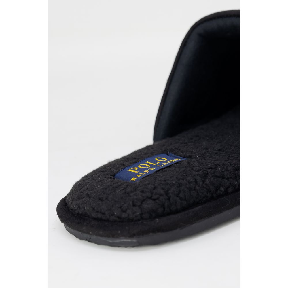 Pantoufles Ralph Lauren en polyester noir
