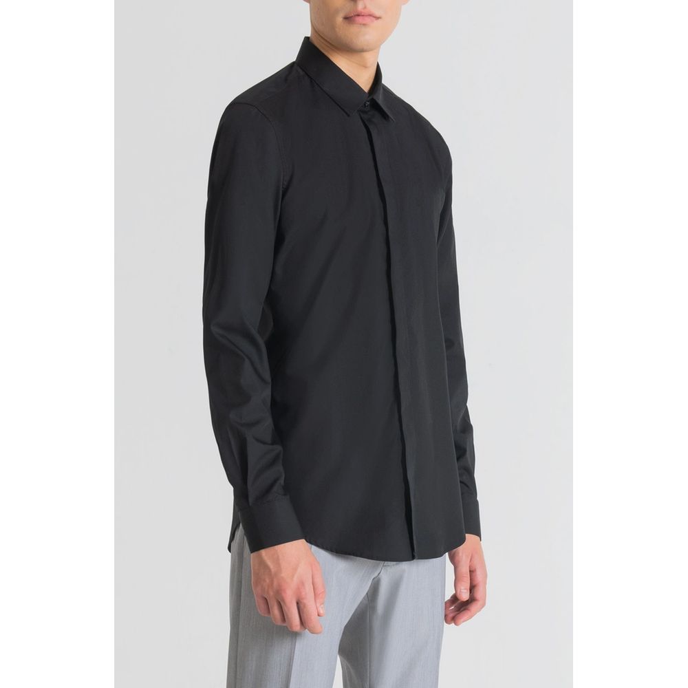 Antony Morato Black Dress Shirt for Men detail view