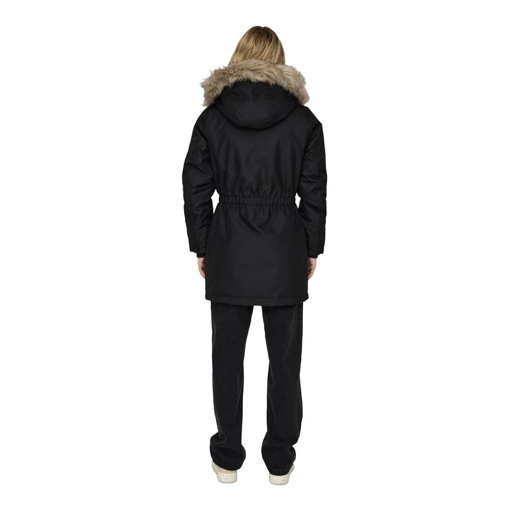 Only Black Parkas for Women side view