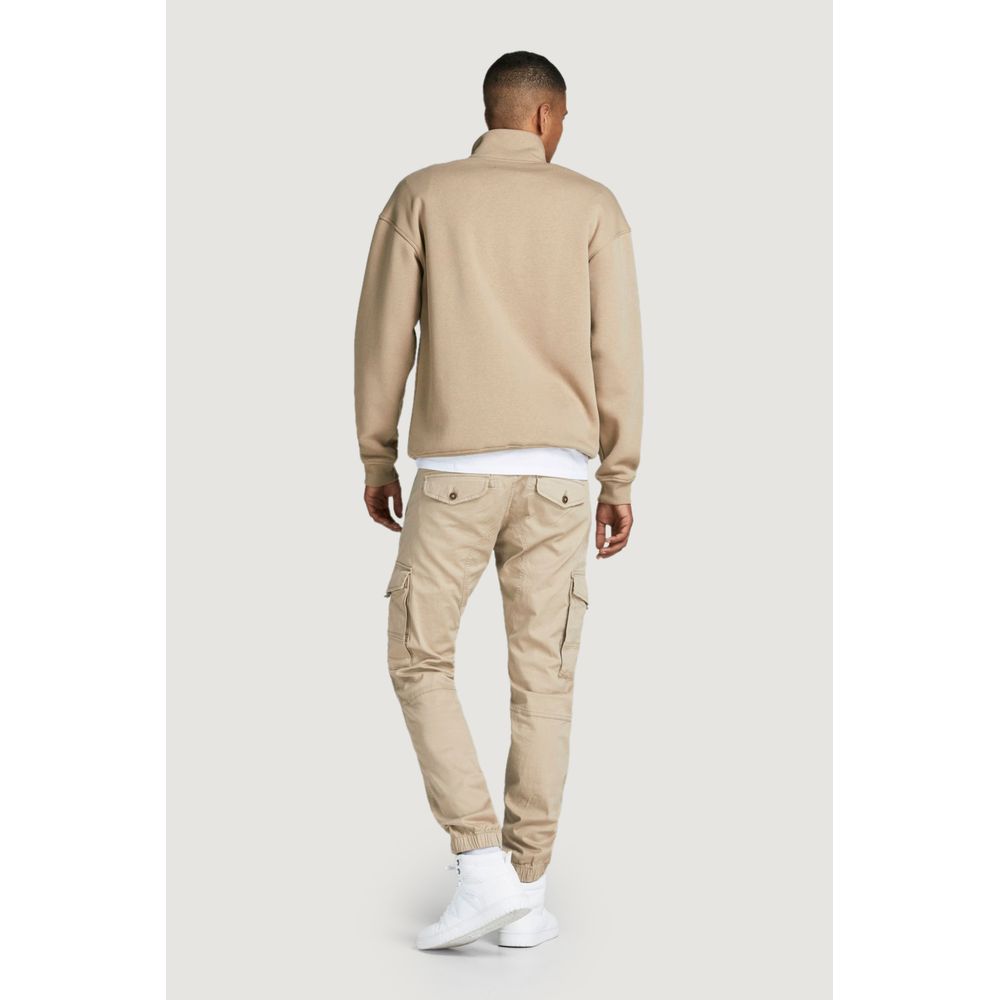 Jack Jones Beige Cargo Pants for Men detail view