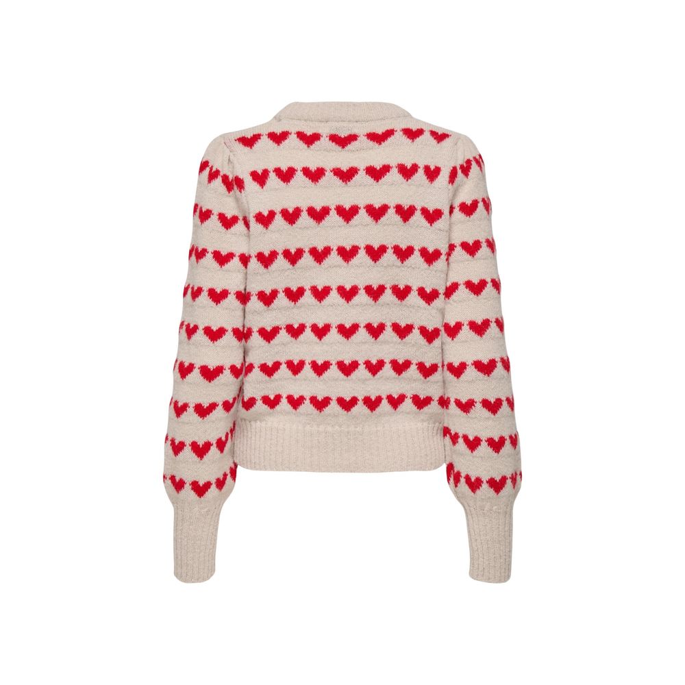 Jacqueline De Yong Beige Sweatshirt for Women side view