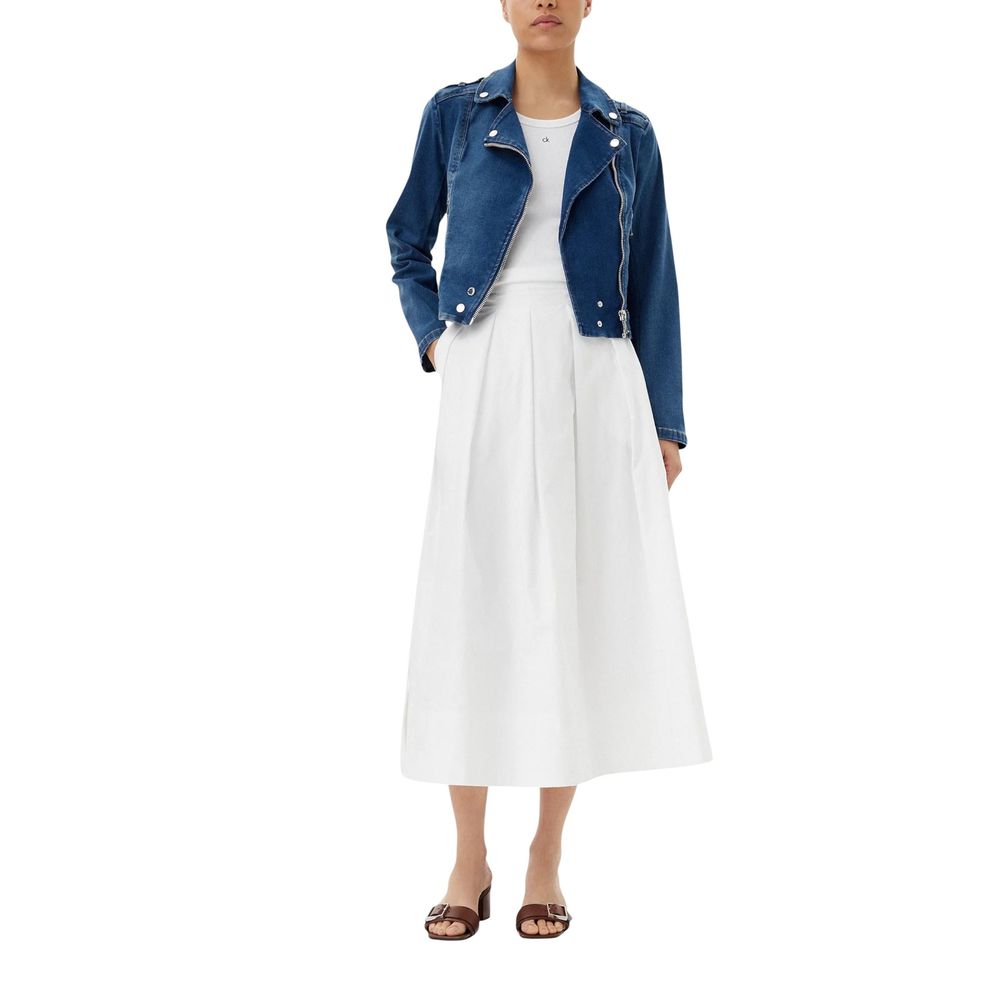 Morgan De Toi Blue Denim Jackets for Women side view