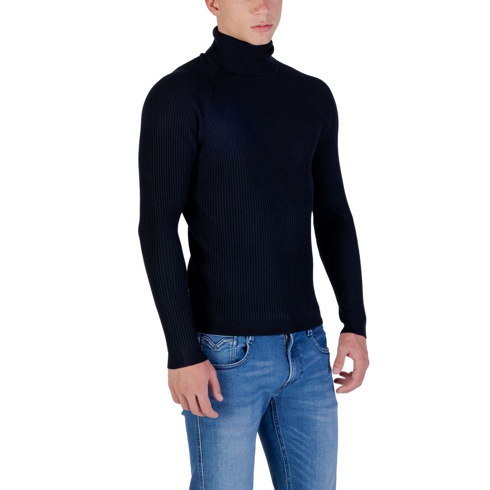 Antony Morato Blue Turtleneck for Men detail view