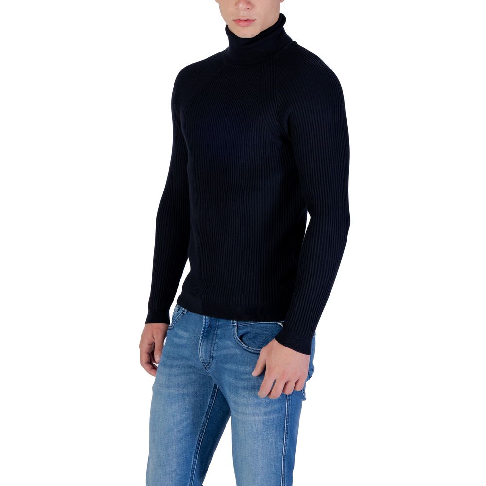 Antony Morato Blue Turtleneck for Men side view