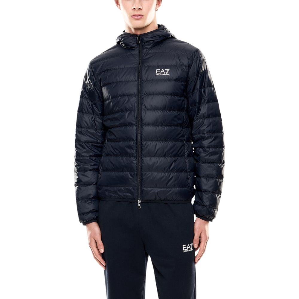 EA7 Emporio Armani Blue Shell Jacket for Men
