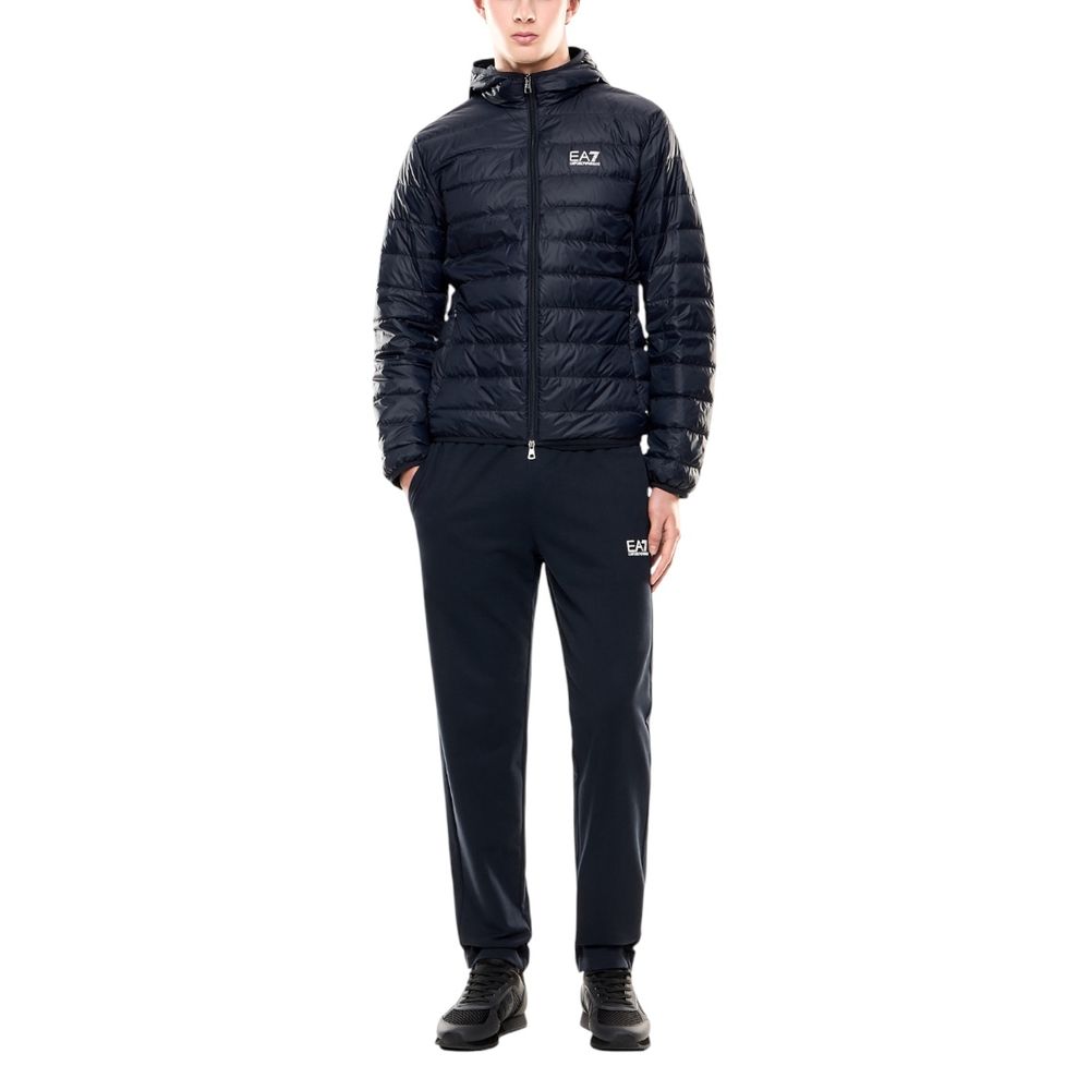 EA7 Emporio Armani Blue Shell Jacket for Men detail view