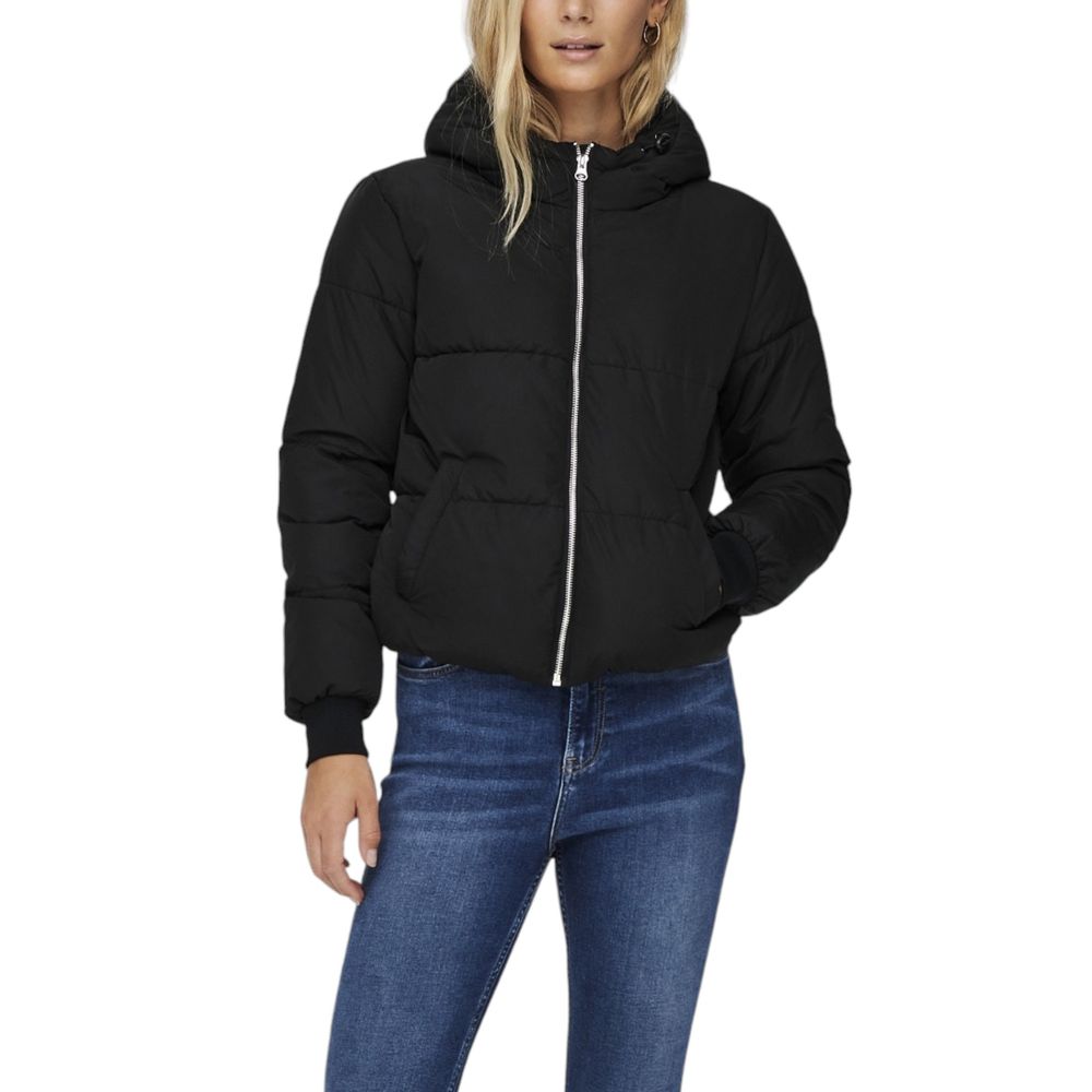Jacqueline De Yong Black Shell Jacket for Women detail view
