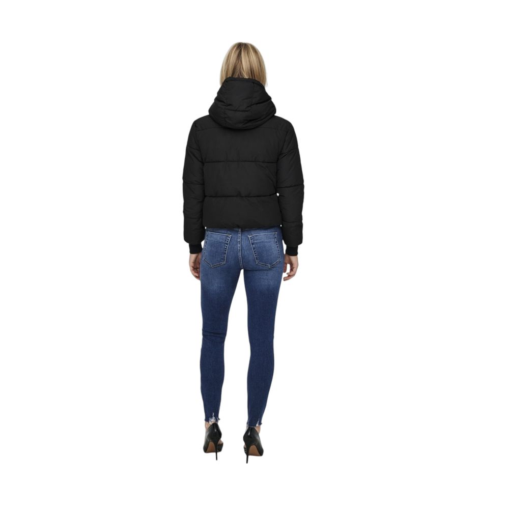 Jacqueline De Yong Black Shell Jacket for Women side view