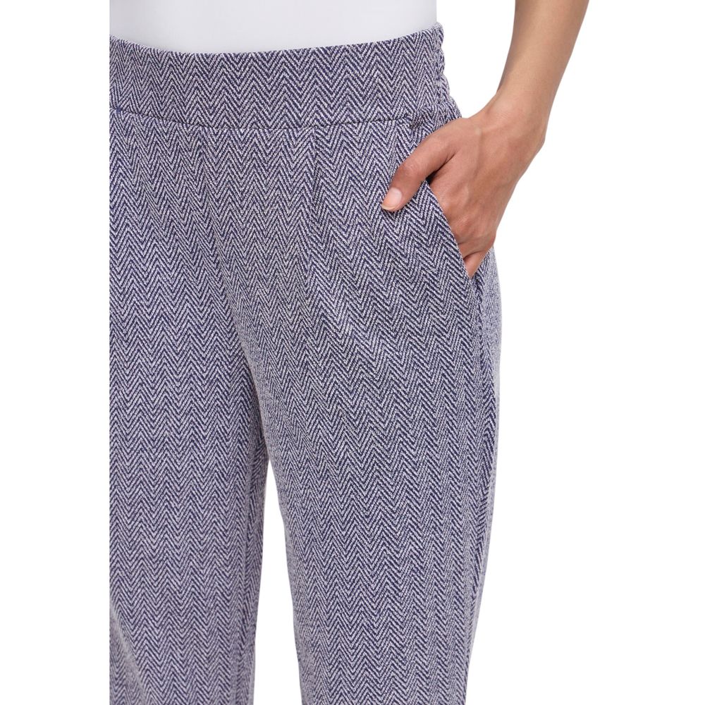 ICHI Blue Skinny Pants for Women side view