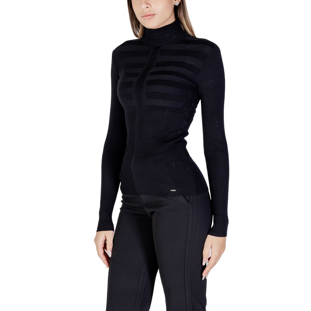 Morgan De Toi Black Turtleneck for Women side view