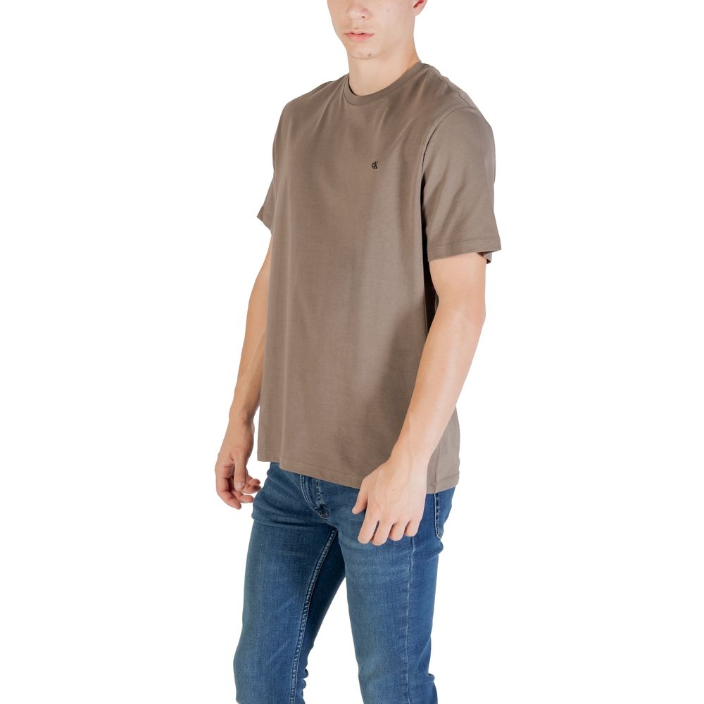 Calvin Klein Jeans Brown T-Shirt for Men side view