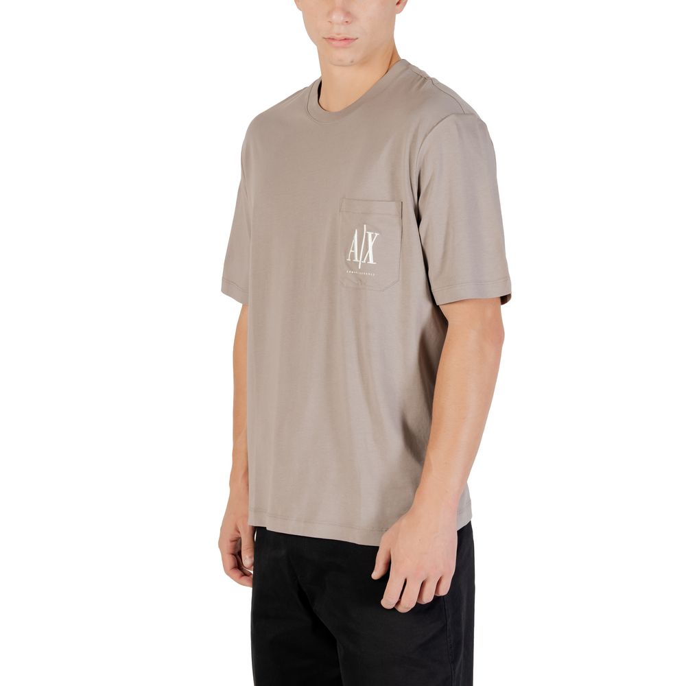 Armani Exchange Brown T-Shirts for Men detail view
