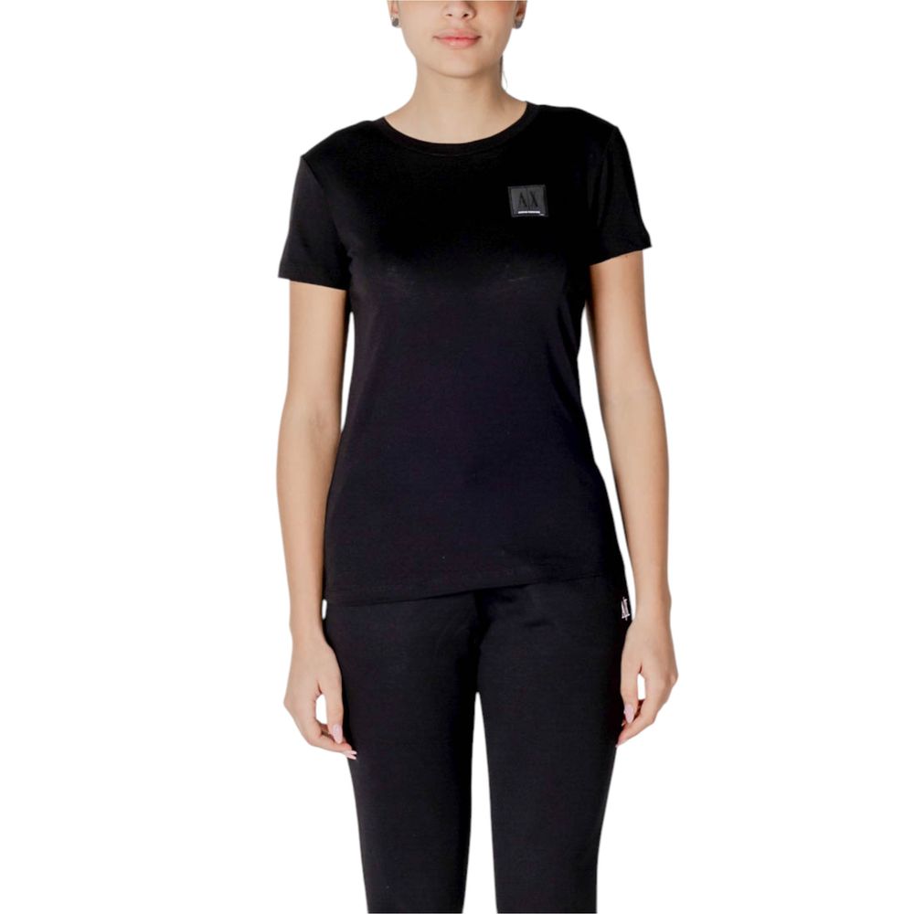 Armani Exchange Black T-Shirt for Women
