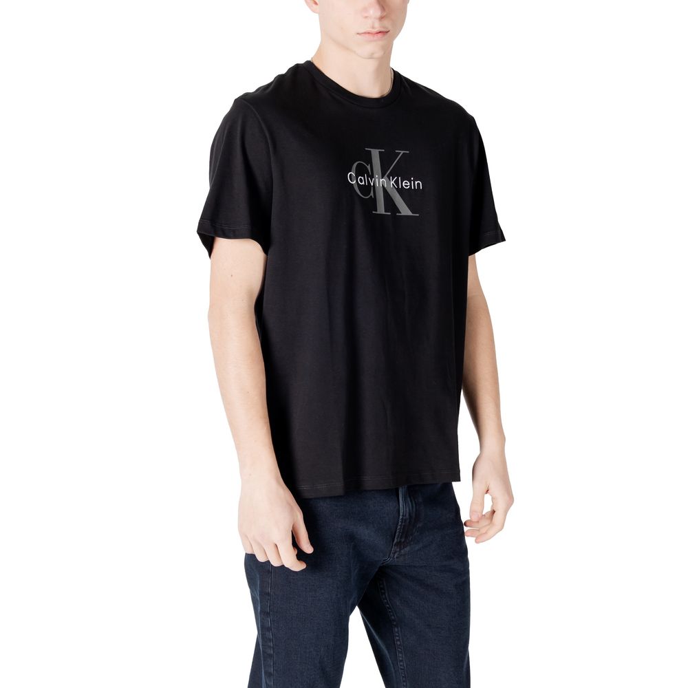 T-shirt en coton noir Calvin Klein Jeans