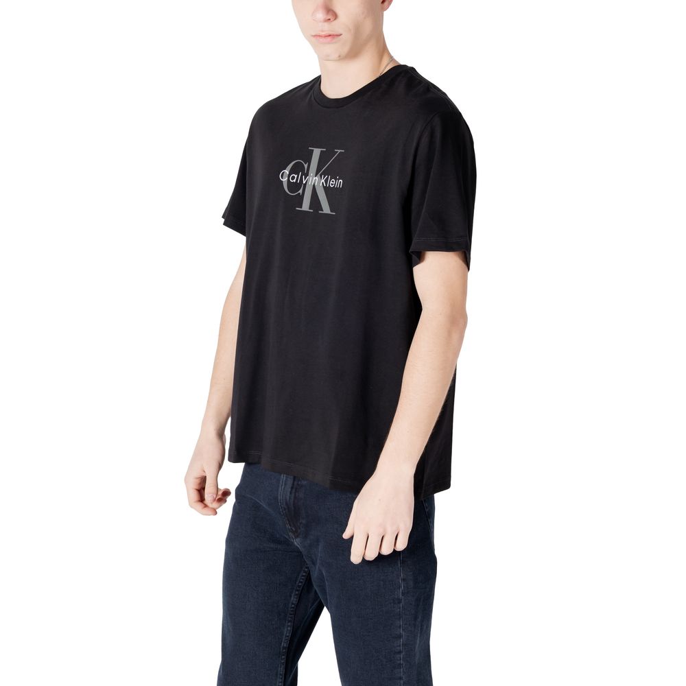 T-shirt en coton noir Calvin Klein Jeans