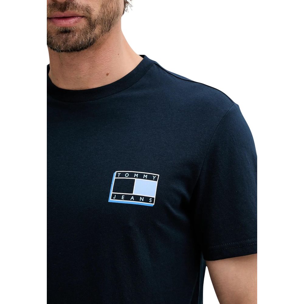 Tommy Hilfiger Jeans Blue T-Shirt for Men detail view