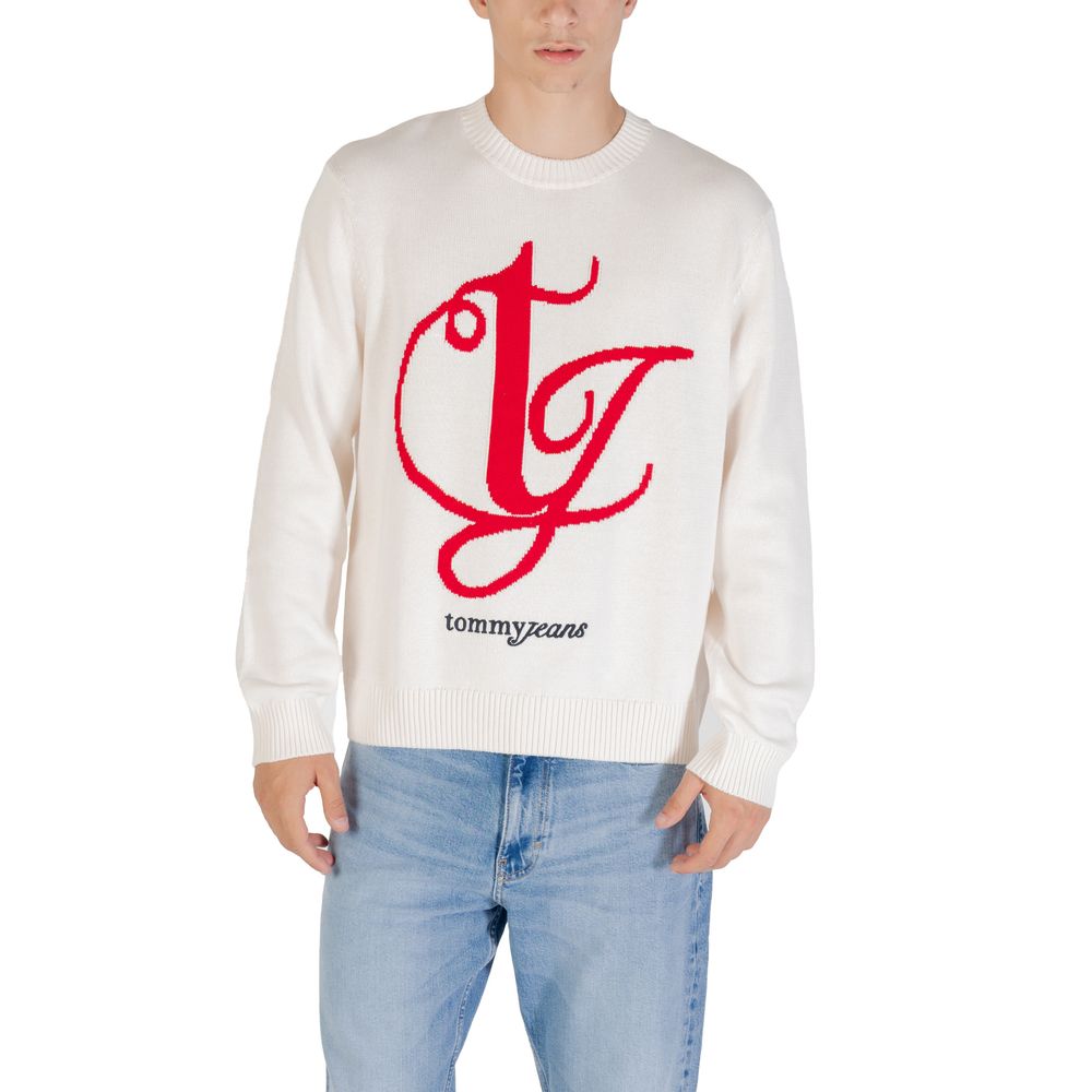 Tommy Hilfiger Jeans White Sweatshirt for Men detail view
