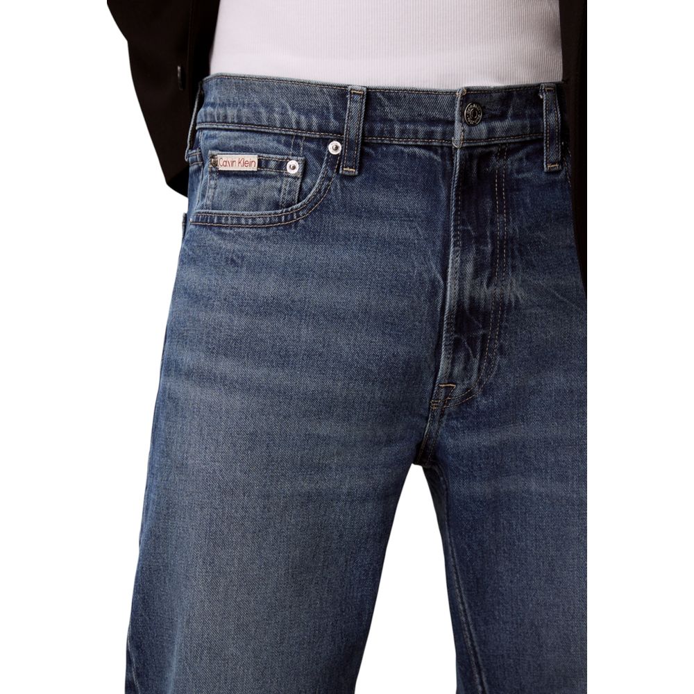 Calvin Klein Jeans Blue Relaxed Fit Jeans for Men side view