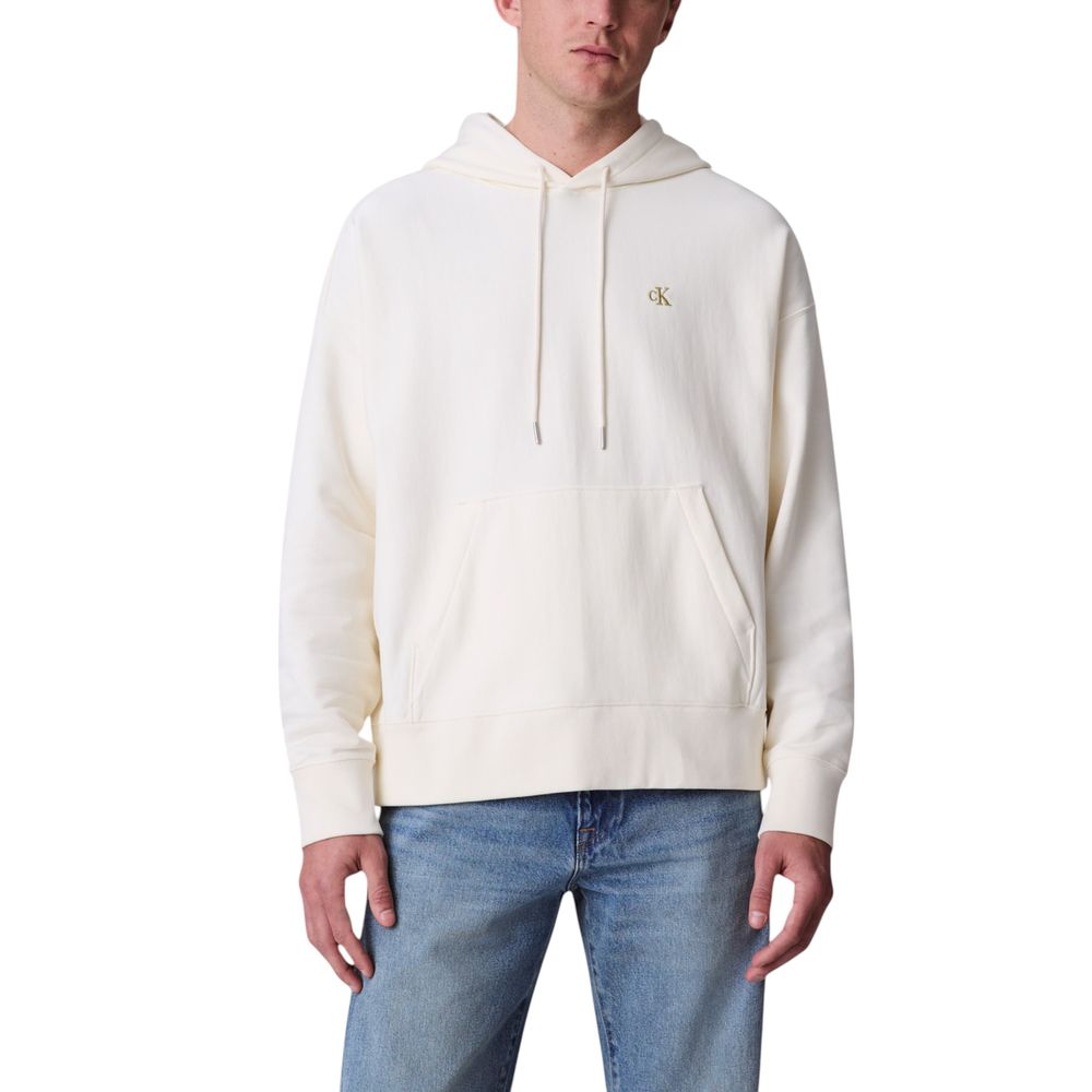 Calvin Klein Jeans White Hoodie for Men