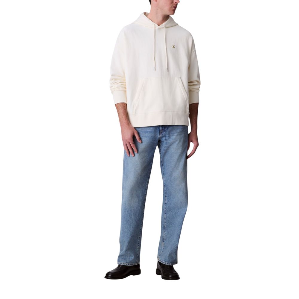 Calvin Klein Jeans White Hoodie for Men detail view