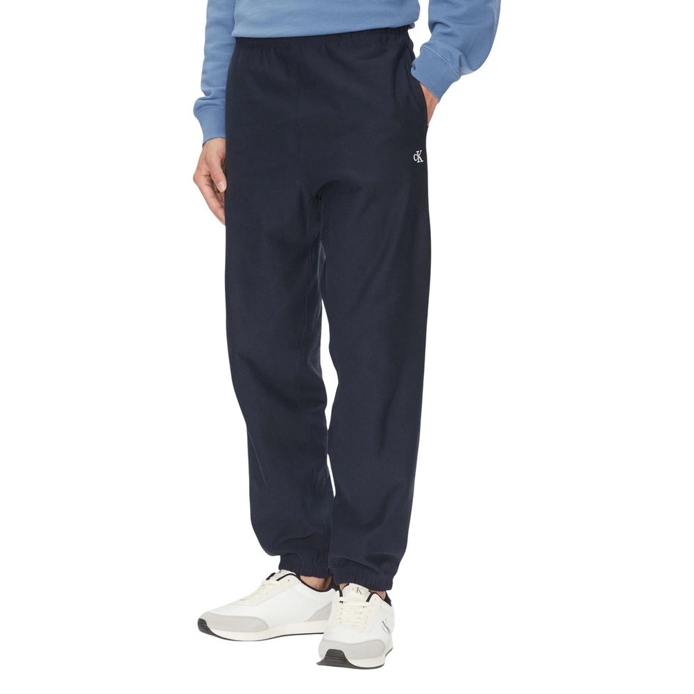 Pantalon de jogging en coton bleu Calvin Klein Jeans (pantalon de sport)