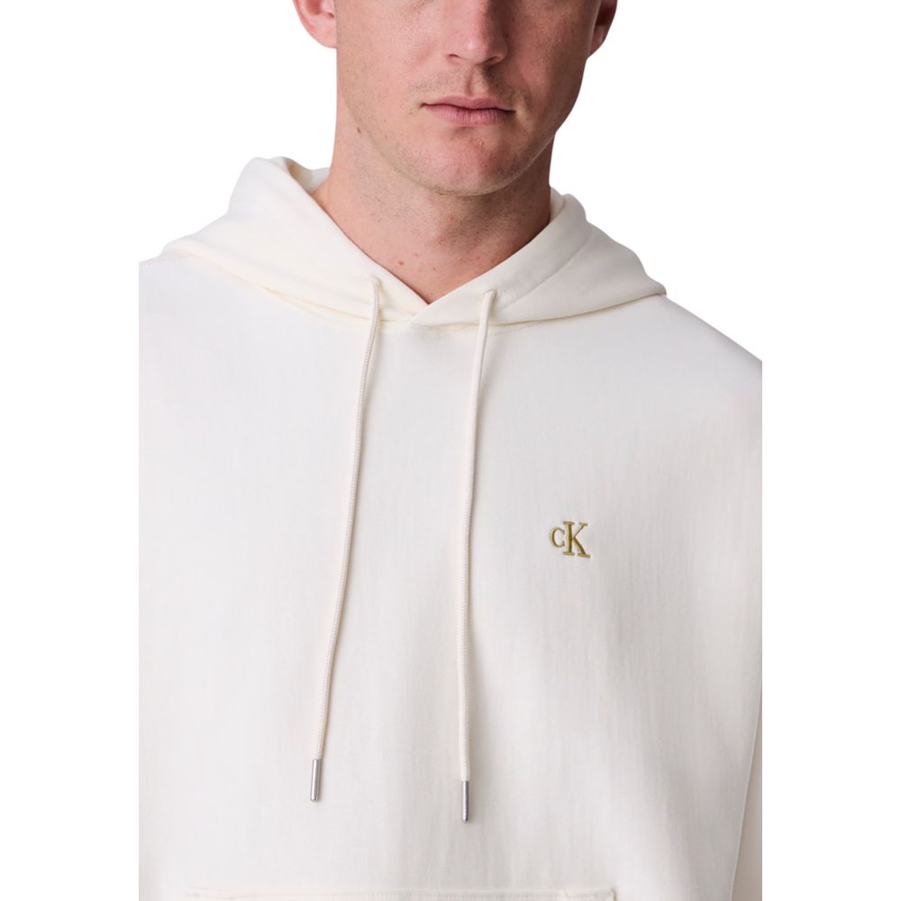 Calvin Klein Jeans White Hoodie for Men side view