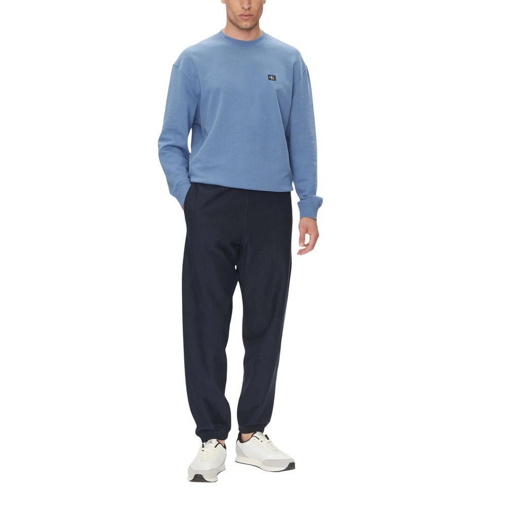 Pantalon de jogging en coton bleu Calvin Klein Jeans (pantalon de sport)