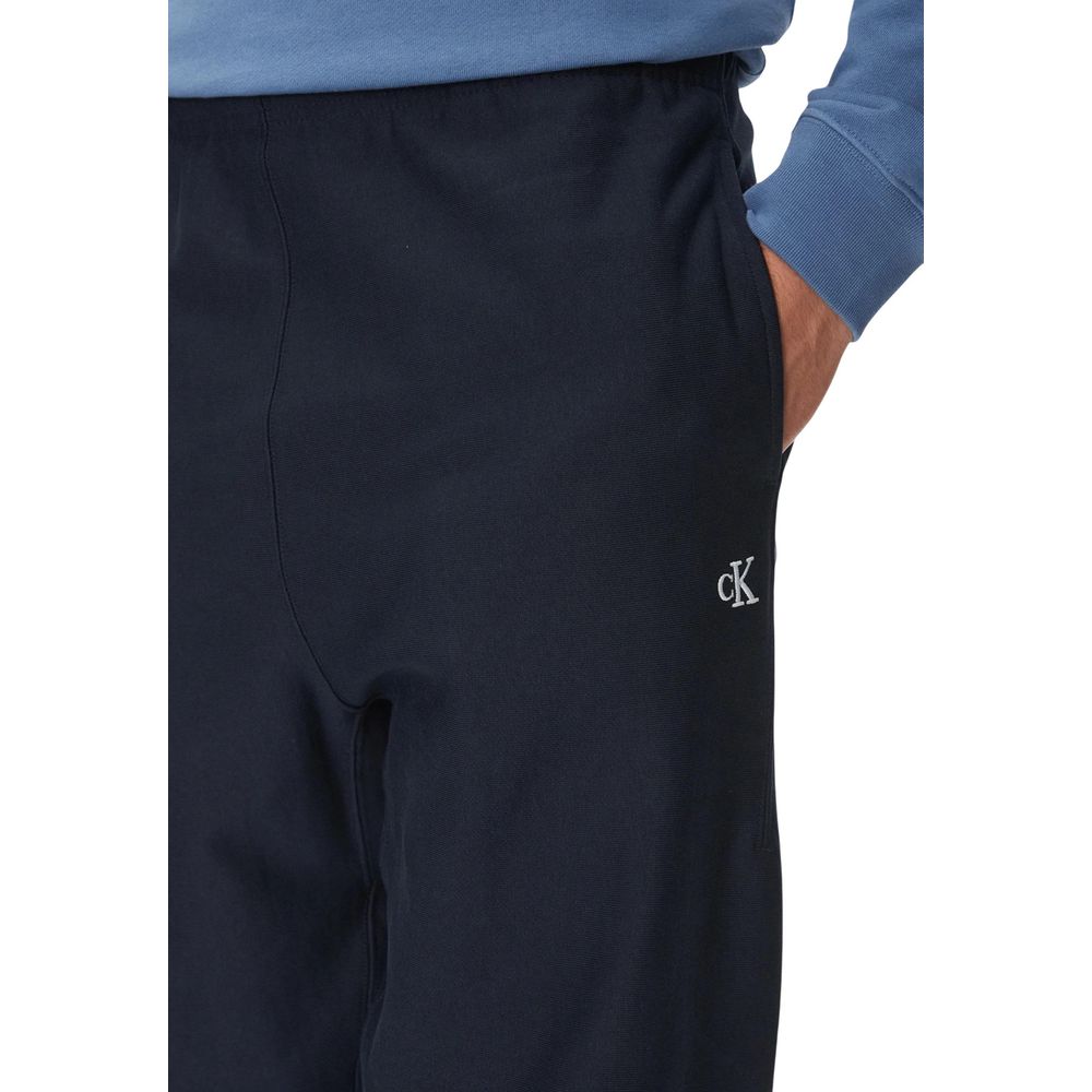 Pantalon de jogging en coton bleu Calvin Klein Jeans (pantalon de sport)