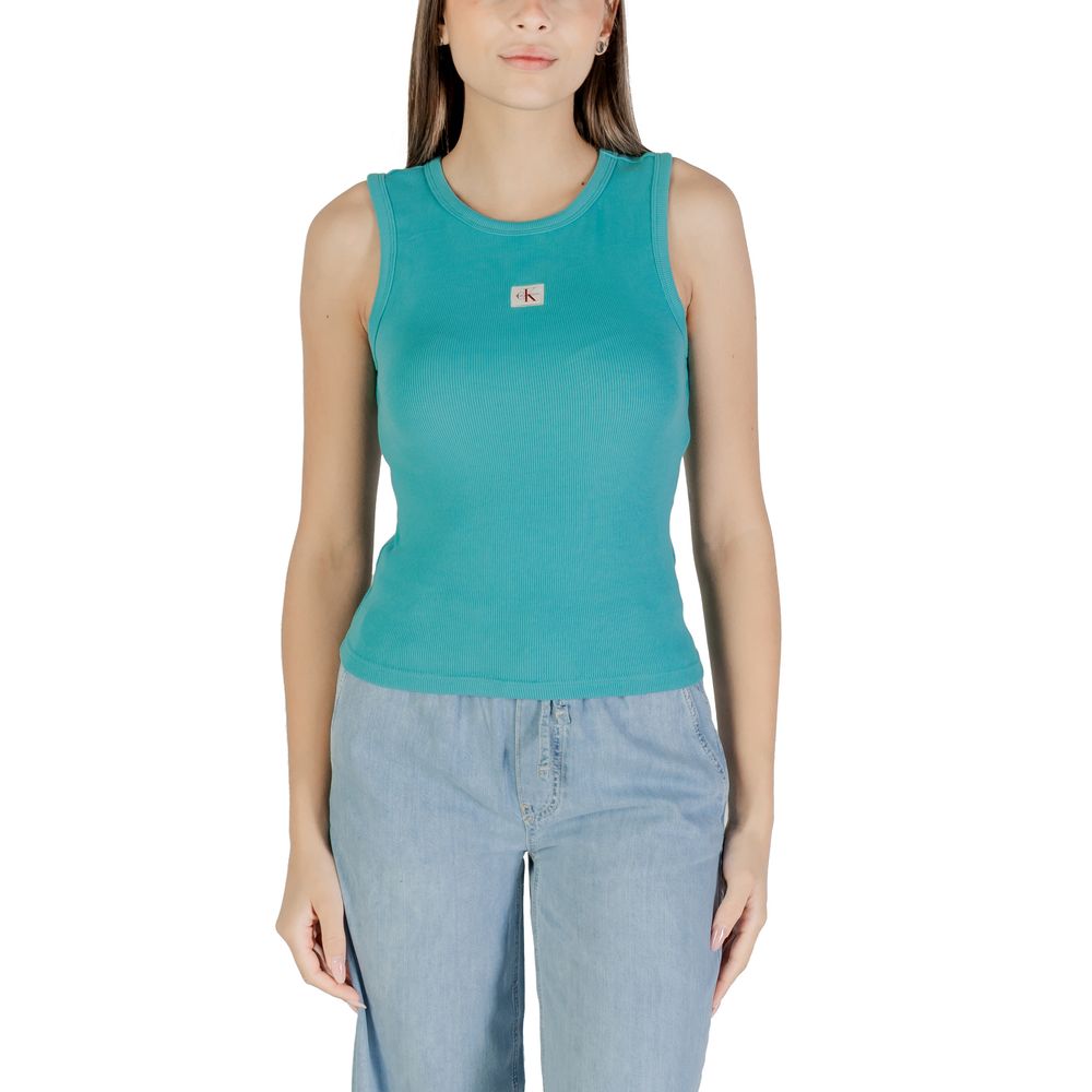 Haut en coton bleu Calvin Klein Jeans
