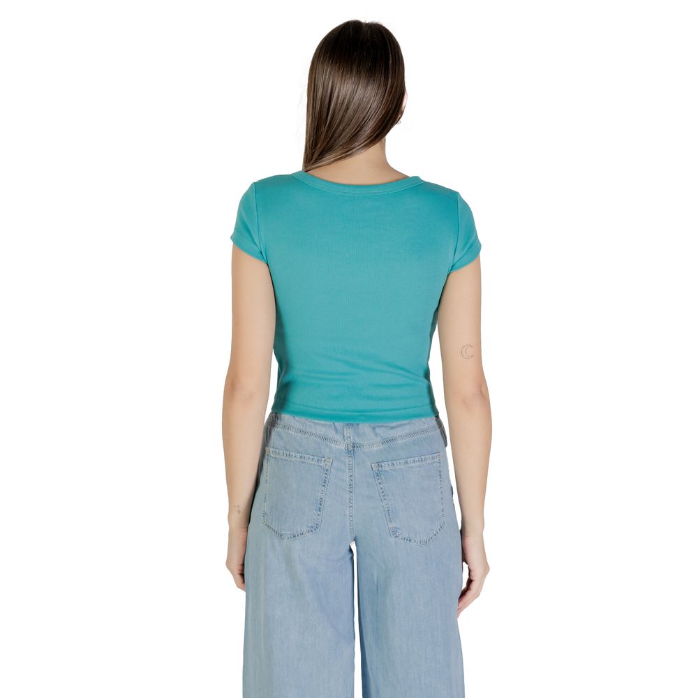T-shirt en coton bleu Calvin Klein Jeans