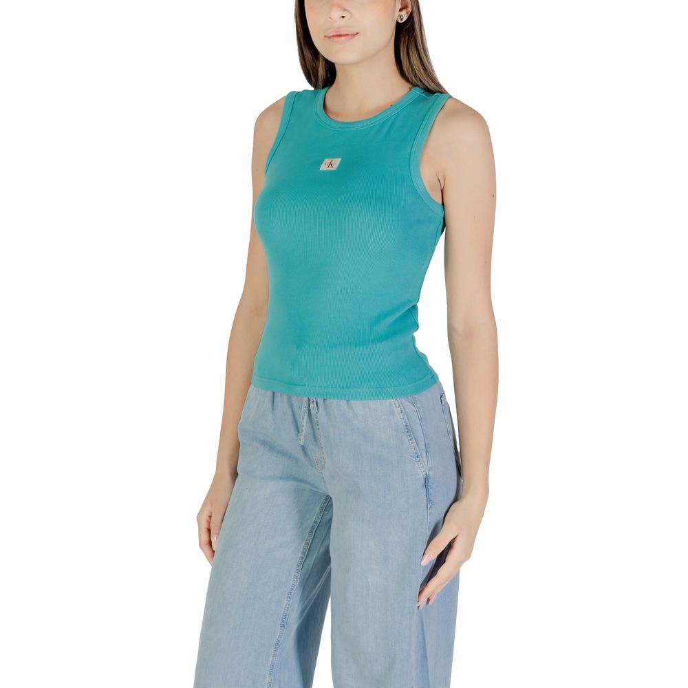 Haut en coton bleu Calvin Klein Jeans