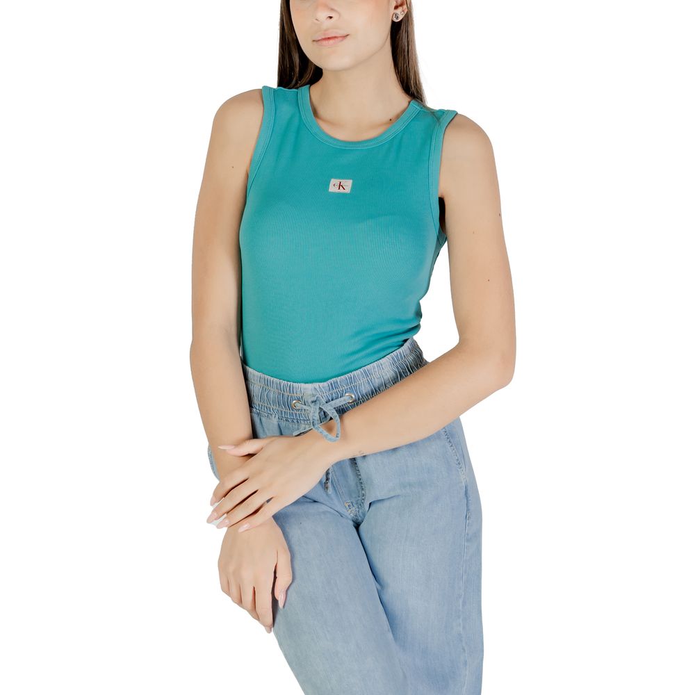 Haut en coton bleu Calvin Klein Jeans
