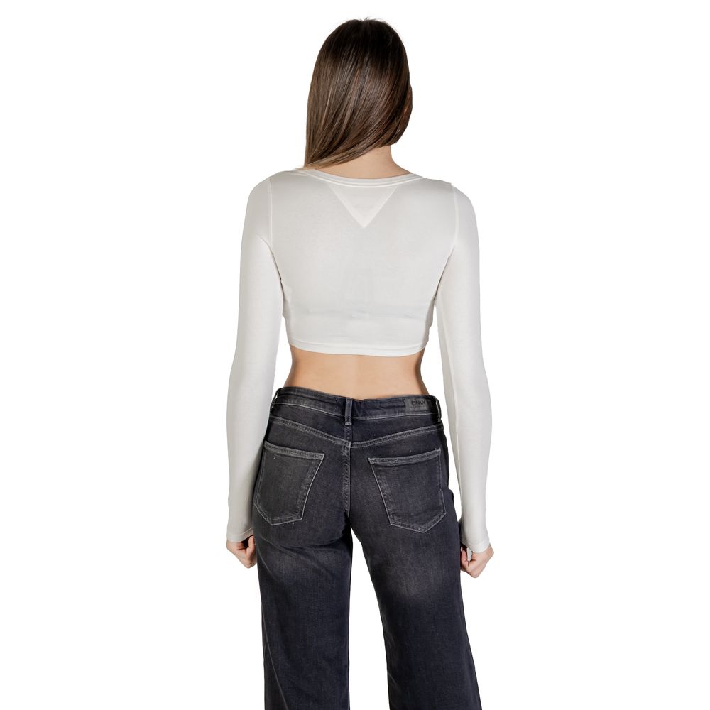Tommy Hilfiger Jeans White Long Sleeve T-Shirt for Women alternate view