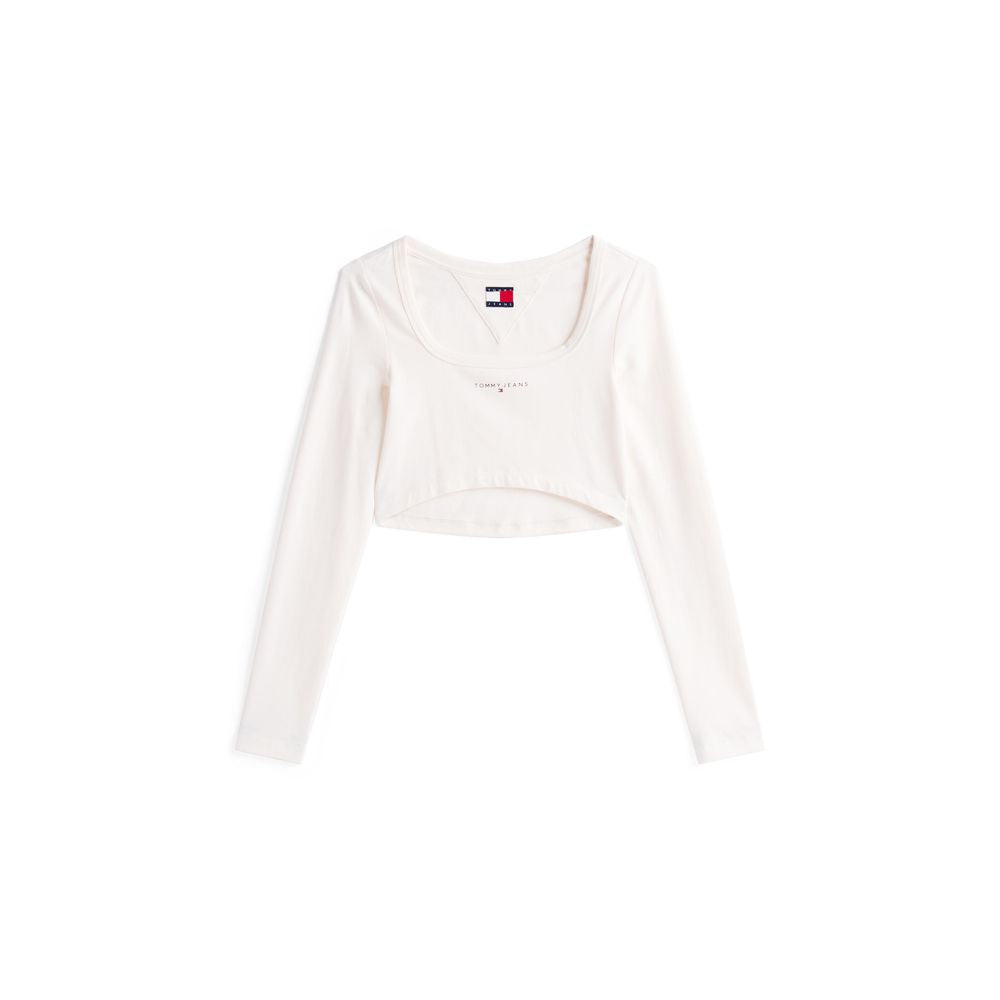 Tommy Hilfiger Jeans White Long Sleeve T-Shirt for Women additional view