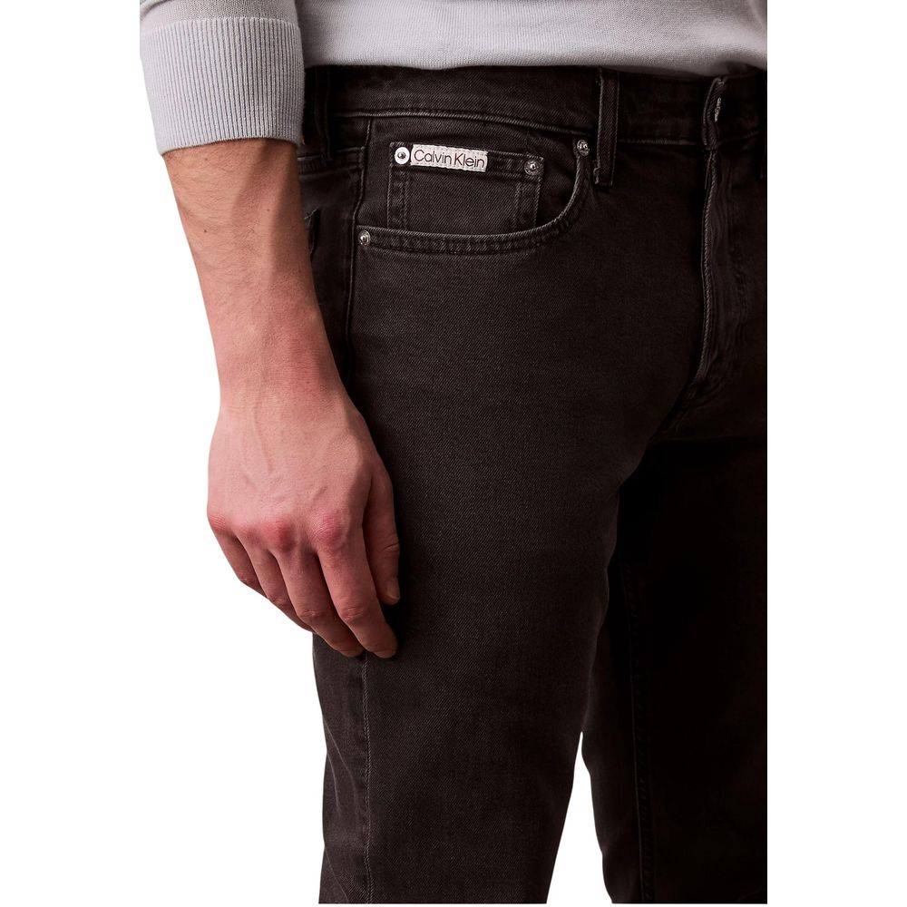 Calvin Klein Jeans Black Skinny Jeans for Men side view