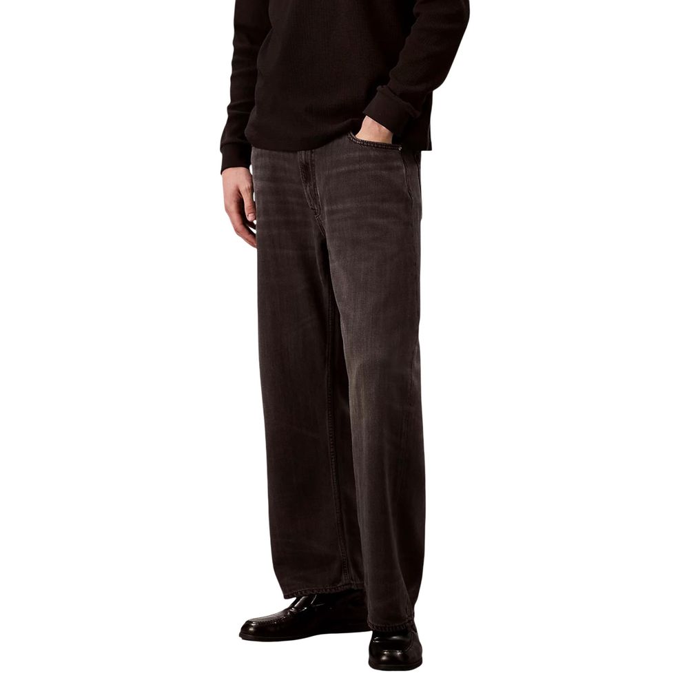 Calvin Klein Jeans Black Relaxed Fit Jeans for Men