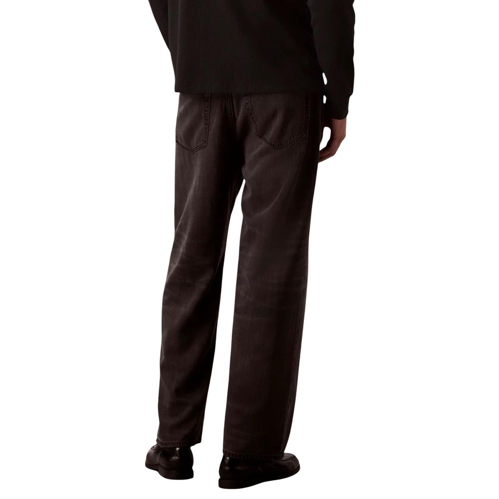 Calvin Klein Jeans Black Relaxed Fit Jeans for Men detail view