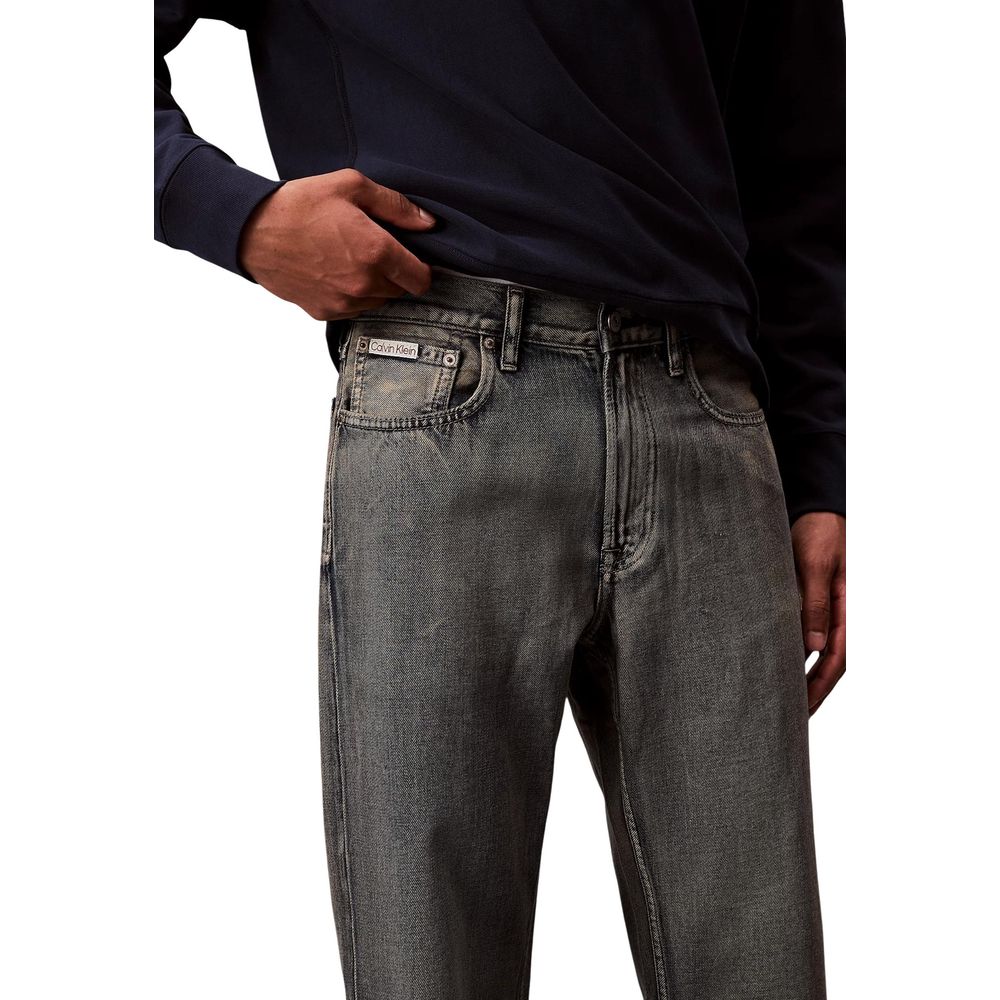 Calvin Klein Jeans Beige Relaxed Fit Jeans for Men side view