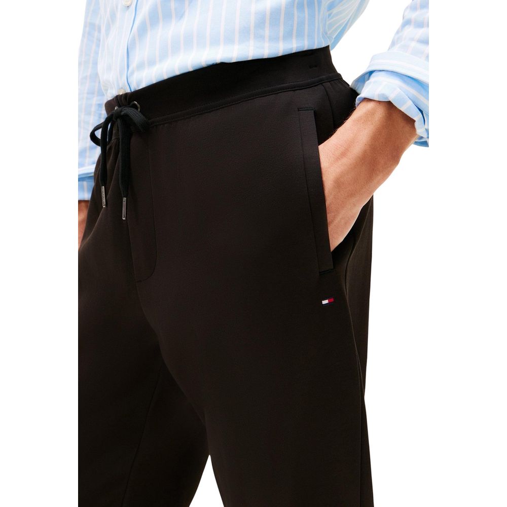 Tommy Hilfiger Black Joggers for Men side view
