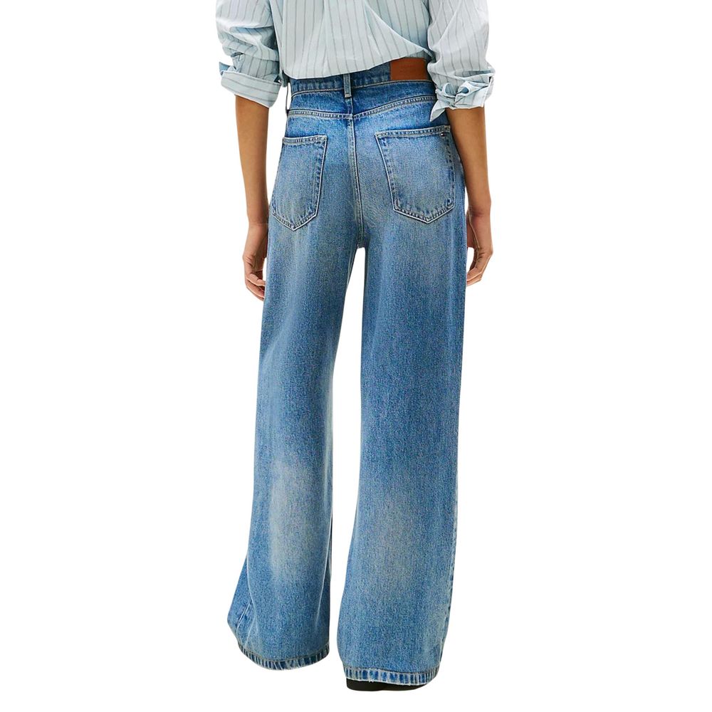 Jean bootcut Tommy Hilfiger en lyocell bleu