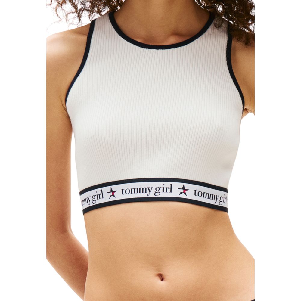 Tommy Hilfiger Jeans White Tops for Women side view