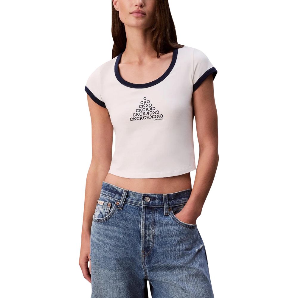 Débardeurs Calvin Klein Jeans en coton blanc
