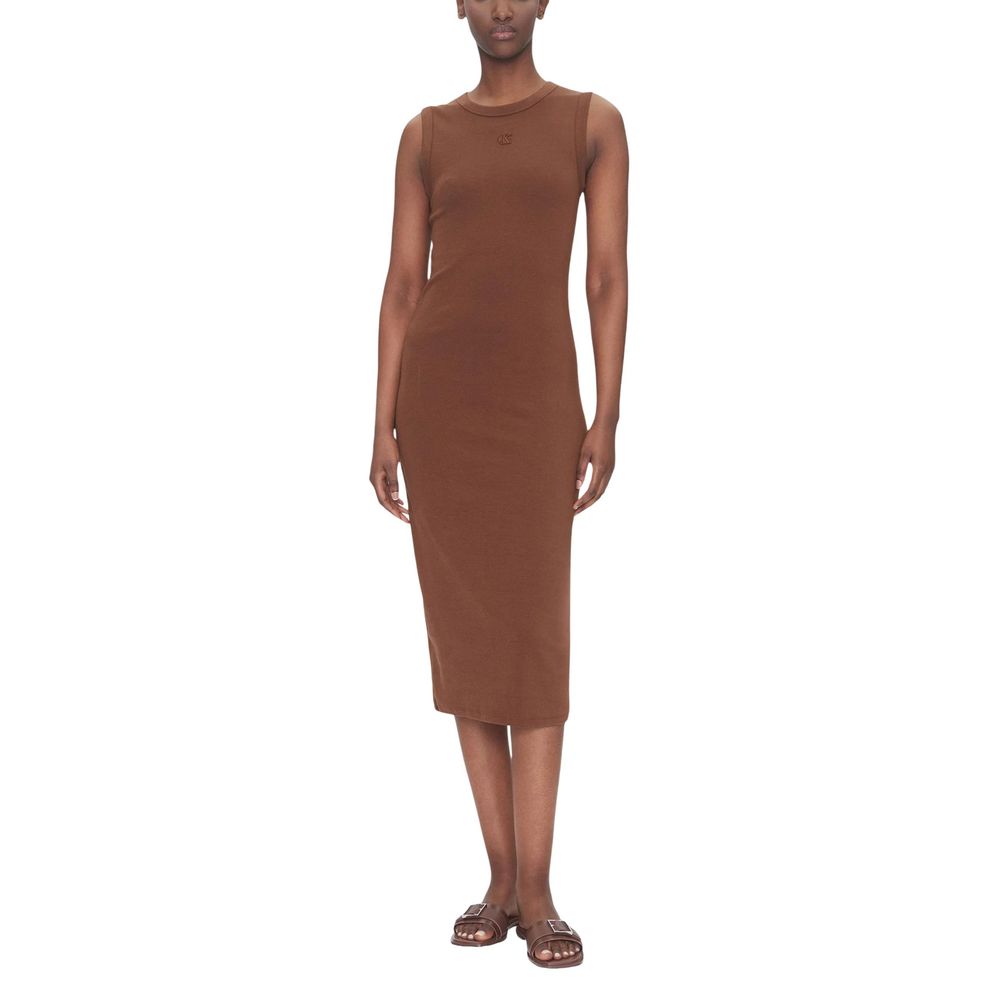 Calvin Klein Jeans Brown Long Dress for Women